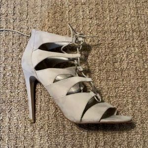 Once worn Madden Girl tie up heels